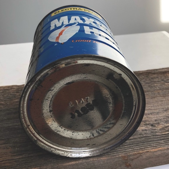 Vintage 1960’s Maxwell House Electra-Perk Dark Roast Metal Coffee Can - Picture 5 of 8